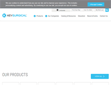 Tablet Screenshot of keysurgical.com
